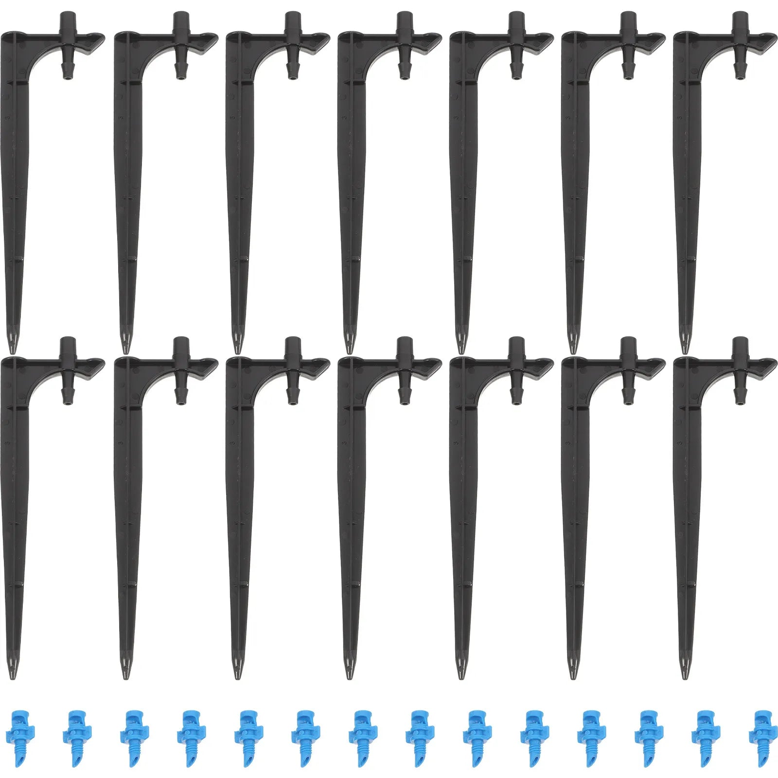 20pcs Drip Irrigation Sprayer Heads Emitter Stakes Dripper Sprinkler Parts Atomization Garden Orchard Strawberries PE Material