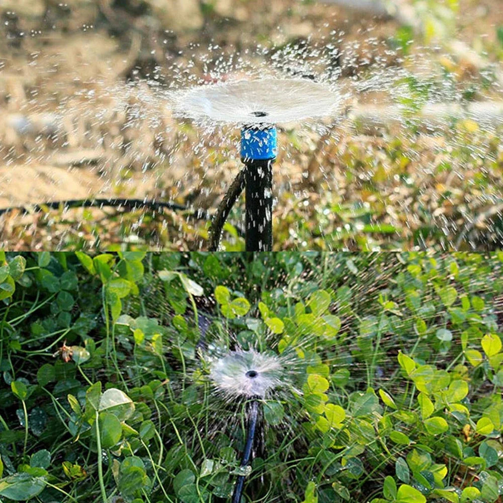 30pcs Adjustable 360° Sprinkler Nozzles for Garden and Greenhouse Watering - 4/7mm Hose Connectors and Accessories