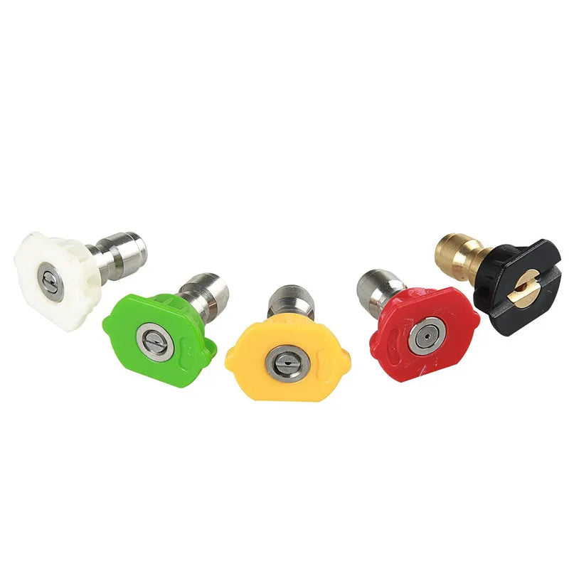 5pcs/Set  Quick Connector Car Washing Nozzles Metal Jet Lance Nozzle High Pressure Washer Spray Nozzle