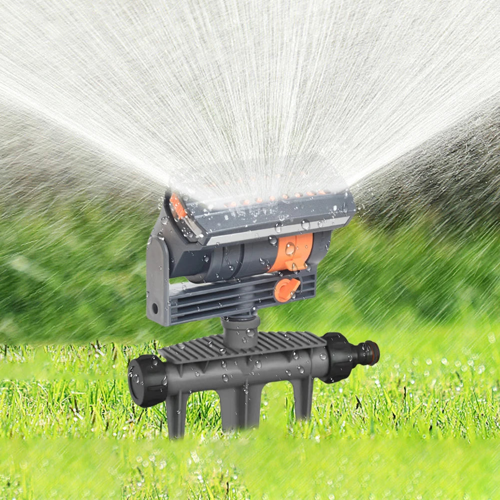 Oscillating Sprinkler Automatic Garden Sprinkler 4 Modes Lawn Swing Sprinkler 16 Nozzles Watering Device for Garden Lawn Patio