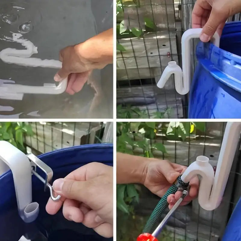 Self-priming Siphon Hose Kit For Stormwater Diversion And Overflow Pipe Solutions - Easy Automatic Drain And Fill Tool