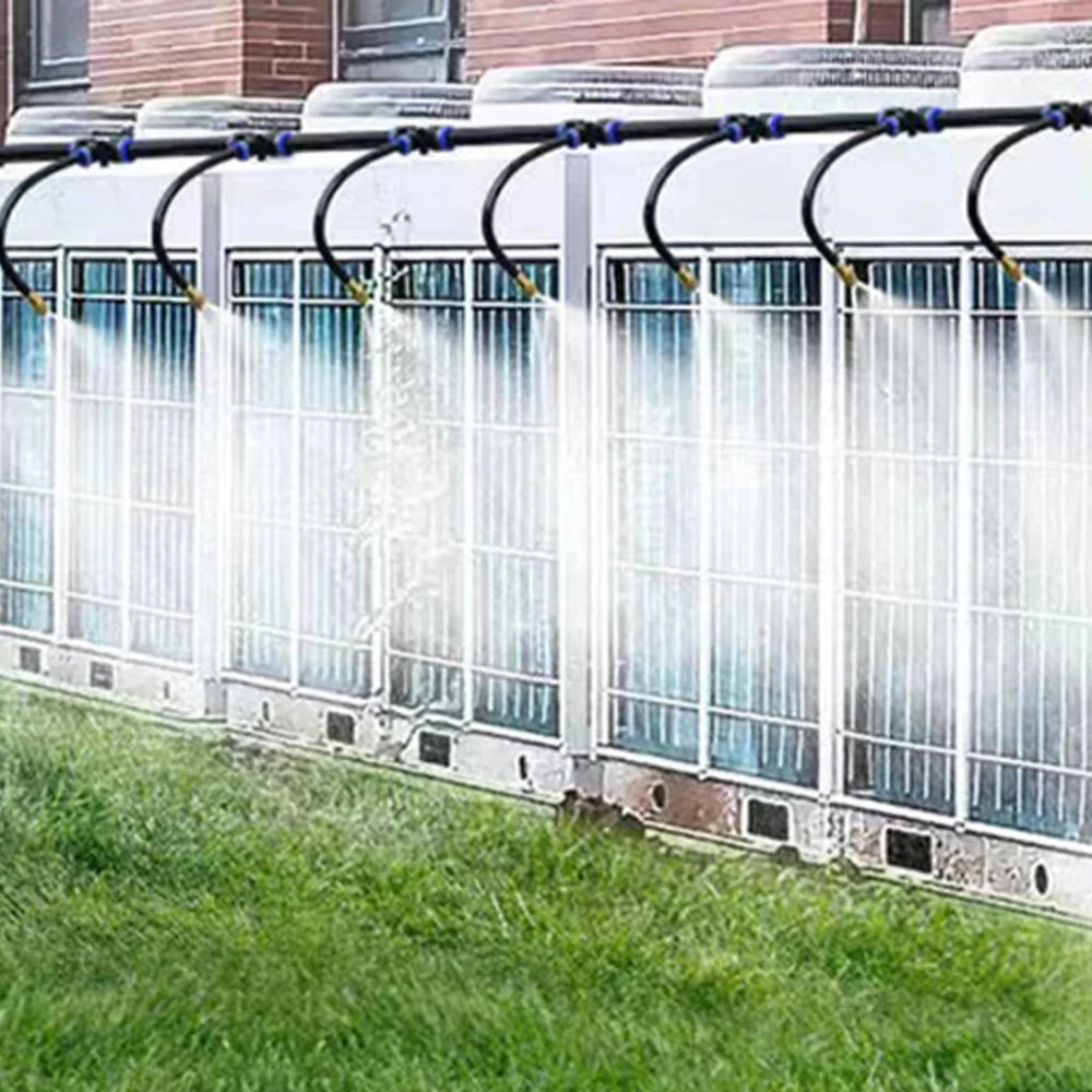 20/30/50cm 360° Free-bend Misting Nozzle Adjustable Brass Atomization Sprayer Garden Irrigation Watering for 6/8/10/12mm PE Hose