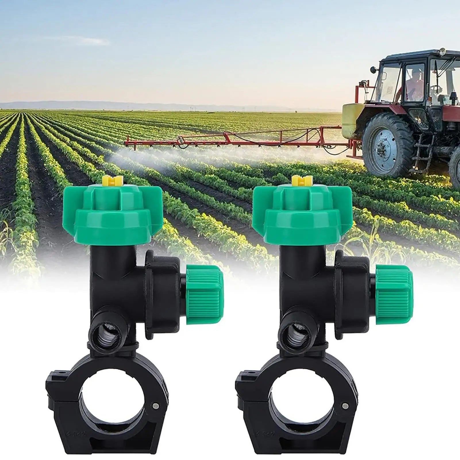 Misting Nozzles 4 Piece Fan Shaped Agricultural Spray Nozzles External Thread Mist Sprayer for Greenhouse Garden Watering Lawn