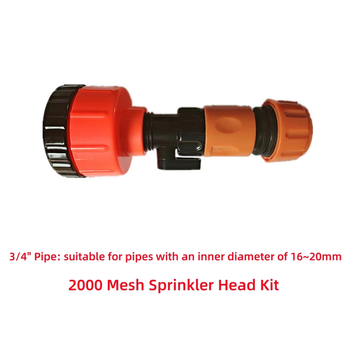 Durable Garden Sprinkler Head 400/1000/2000 Mesh Garden Greenhouse Sprayer Nozzle for 1/2" 3/4" 1" Water Pipe Watering Gun 1Pc