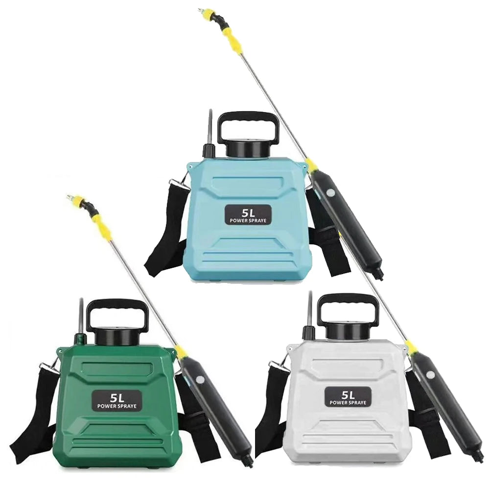 5L Shoulder Pesticide Sprayer Automatic Sprayer Bottle USB Rechargeable Garden Water Sprayer Lawn Sprinkler for Lawn Garden