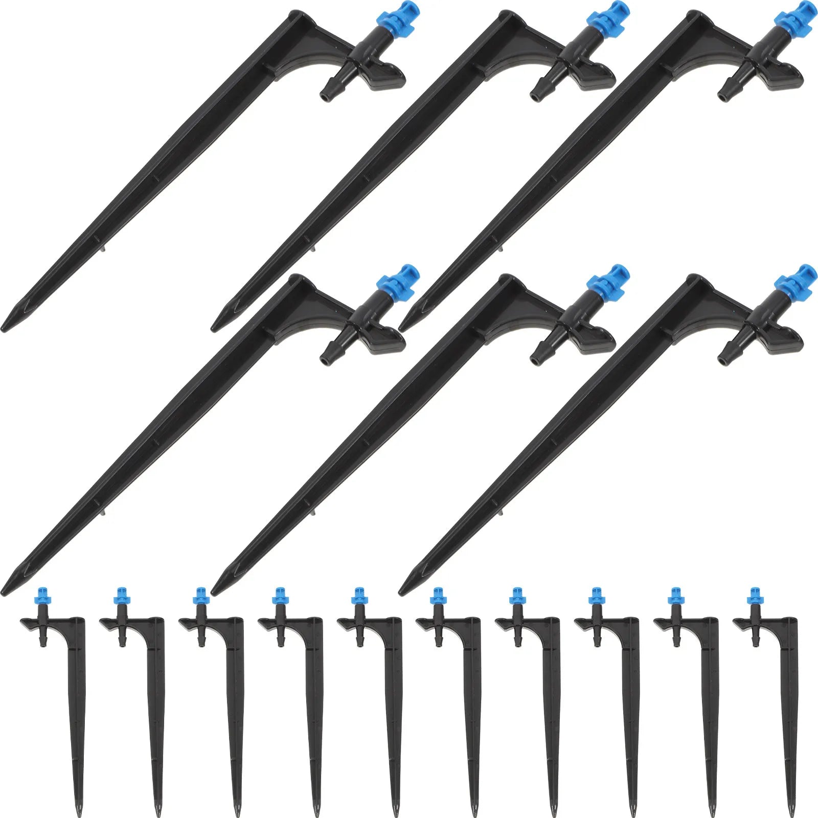 20pcs Drip Irrigation Sprayer Heads Emitter Stakes Dripper Sprinkler Parts Atomization Garden Orchard Strawberries PE Material