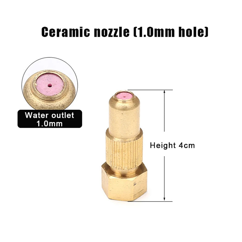 1PC Agricultural Irrigation Nozzle 16*41*8MM Adjustable Pottery Nozzle Pottery Adjustable Spray Effortless Installation