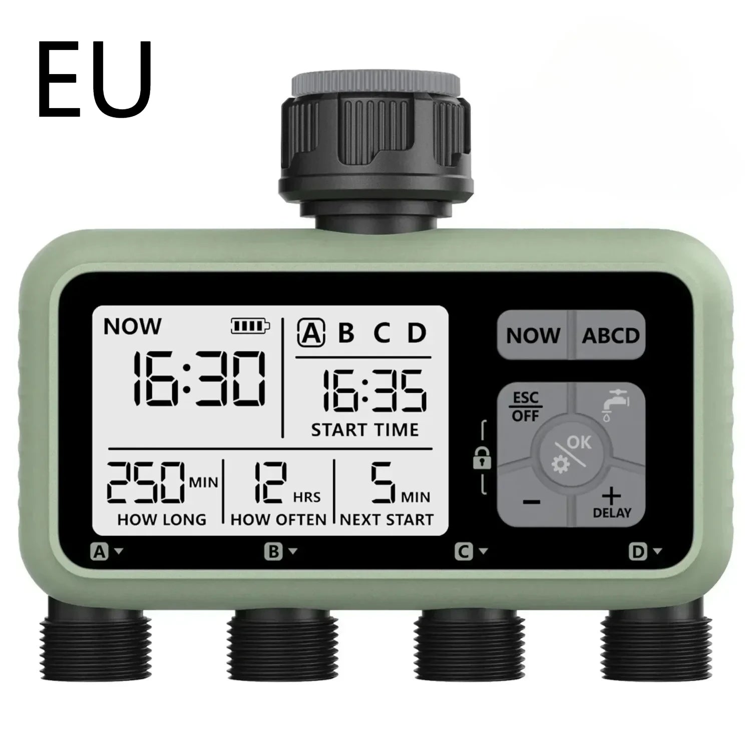 4-Outlet Water Timers Multifunctional Sprinklers Multi Caliber Adaptation Convenient Installation Youngs Garden Tools