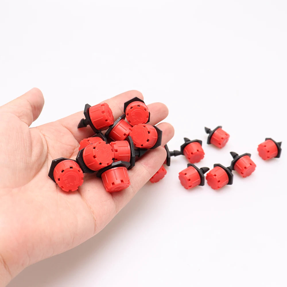 500pcs Adjustable 4/7mm Micro Nozzles For Flower Beds Vegetable Irrigation Dripper Emitter Watering Sprinkler Anti-Clogging