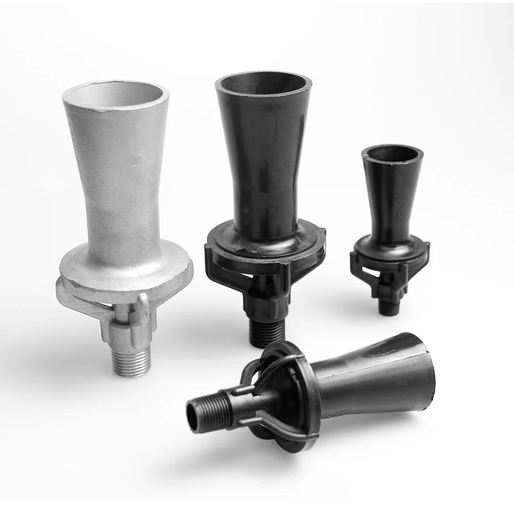 Huajue High Temperature and Corrosion Resistant Gravity-Type 1/4-inch Antioxidant Liquid Plastic Mixing Nozzle