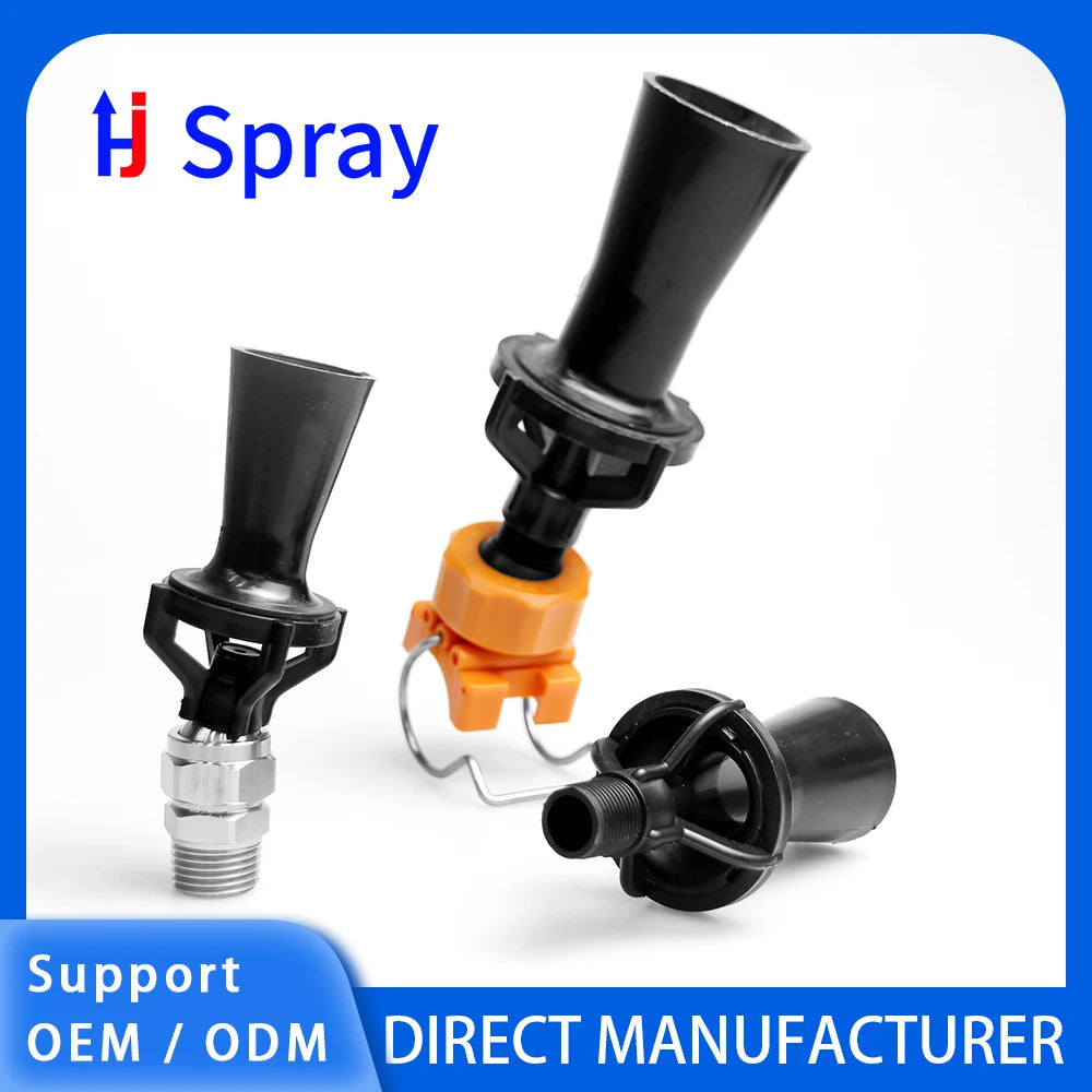 Huajue High Temperature and Corrosion Resistant Gravity-Type 1/4-inch Antioxidant Liquid Plastic Mixing Nozzle