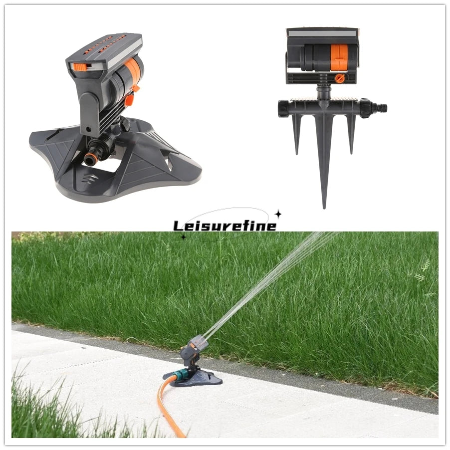 Automatic Garden Sprinkler Swing Adjustable Flow Large Coverage Irrigation Watering System Rotating Lawn Yard Outdoor Planting